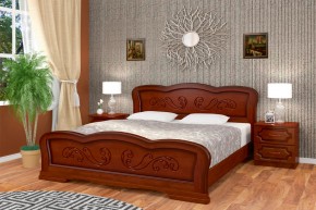 КАРИНА-8 Кровать из массива (Орех) в Урае - uray.ok-mebel.com | фото