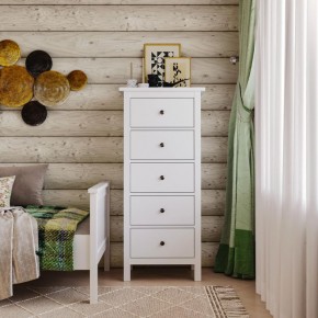 Комод 05 Кантри белый с пятью ящиками в Урае - uray.ok-mebel.com | фото 4