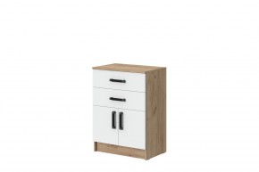 Комод Эконом (Дуб крафт золотой/Белый текстурный) в Урае - uray.ok-mebel.com | фото