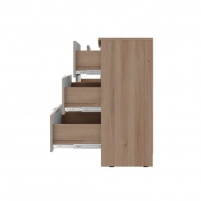 Комод Эмилия КМ-04 (Дуб смоки/Айриш (MF03)) в Урае - uray.ok-mebel.com | фото 3