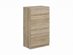 Комод КАСТОР с пятью ящиками, цвет Дуб Сонома в Урае - uray.ok-mebel.com | фото