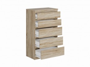 Комод КАСТОР с пятью ящиками, цвет Дуб Сонома в Урае - uray.ok-mebel.com | фото 2