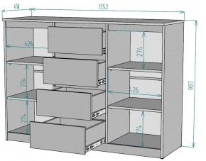 Комод Мальта K118 в Урае - uray.ok-mebel.com | фото 2