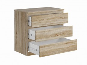 Комод МАЛЬТА с тремя выдвижными ящиками, цвет Дуб Сонома в Урае - uray.ok-mebel.com | фото 3