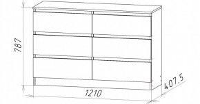 НИЦЦА-7 Комод (НЦ.07) в Урае - uray.ok-mebel.com | фото 3