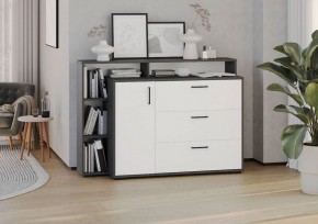 Комод с дверкой и тремя ящиками (графит/белый) в Урае - uray.ok-mebel.com | фото 3