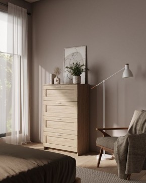 Комод СИРИУС с четырьмя ящиками, цвет Дуб Сонома в Урае - uray.ok-mebel.com | фото