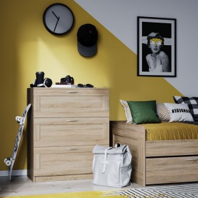 Комод СИРИУС с тремя ящиками, цвет Дуб Сонома в Урае - uray.ok-mebel.com | фото