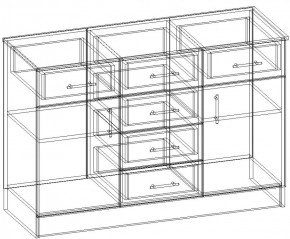 СОФИЯ Комод К1200 2Д (венге/дуб белфорт) в Урае - uray.ok-mebel.com | фото 3