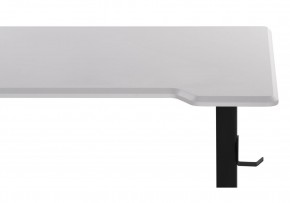 Компьютерный стол Маркос с механизмом подъема 120х75х75 белая шагрень / черный в Урае - uray.ok-mebel.com | фото 8