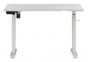 Компьютерный стол Маркос с механизмом подъема 120х75х75 белый / шагрень белая в Урае - uray.ok-mebel.com | фото 2