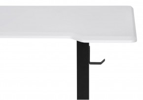 Компьютерный стол Маркос с механизмом подъема 140х80х75 белая шагрень / черный в Урае - uray.ok-mebel.com | фото 6