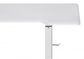 Компьютерный стол Маркос с механизмом подъема 140х80х75 белый / шагрень белая в Урае - uray.ok-mebel.com | фото 8