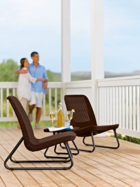 Комплект мебель Рио Патио (Rio Patio set) виски-коричневый в Урае - uray.ok-mebel.com | фото 3