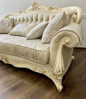 Комплект мягкой мебели Мона Лиза (крем) с раскладным механизмом в Урае - uray.ok-mebel.com | фото 5