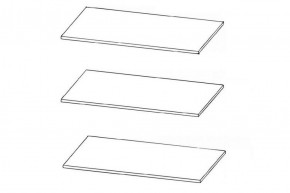 Комплект полок к шкафу JSZF 2d2s (МС Индиана) дуб саттер в Урае - uray.ok-mebel.com | фото