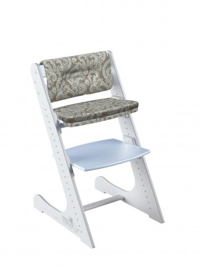 Комплект растущий стул и подушки Конёк Горбунёк Комфорт  (Бело-небесный, Арабика) в Урае - uray.ok-mebel.com | фото