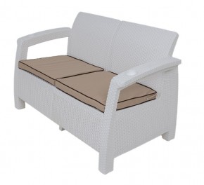Комплект уличной мебели Yalta Premium Terrace Set (Ялта) белый (+подушки под спину) в Урае - uray.ok-mebel.com | фото 2