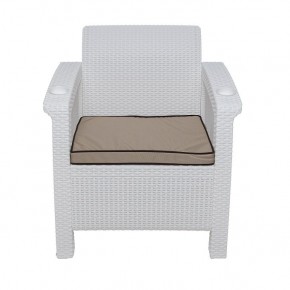 Комплект уличной мебели Yalta Premium Terrace Set (Ялта) белый (+подушки под спину) в Урае - uray.ok-mebel.com | фото 6