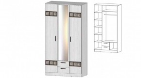 КОСТА-РИКА Шкаф 3-х створчатый (анкор светлый) в Урае - uray.ok-mebel.com | фото