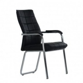 Кресло Barneo K-14 для посетителей и переговорных (черный) в Урае - uray.ok-mebel.com | фото
