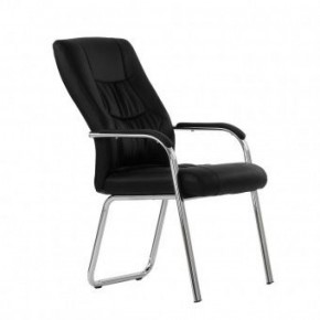 Кресло Barneo K-15 для посетителей и переговорных (черный) в Урае - uray.ok-mebel.com | фото