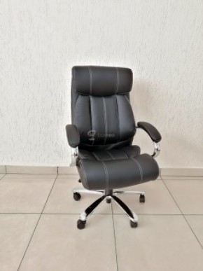 Кресло Barneo K-303 для руководителя (черная экокожа) в Урае - uray.ok-mebel.com | фото