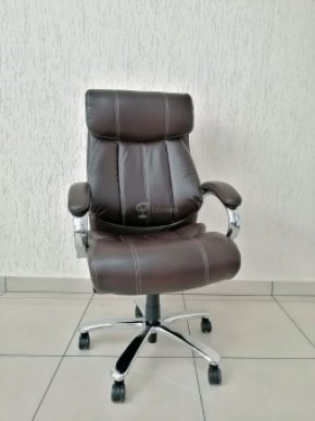 Кресло Barneo K-303 для руководителя (коричневая экокожа) в Урае - uray.ok-mebel.com | фото