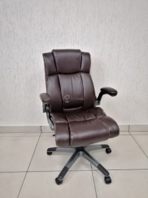 Кресло Barneo K-44 для руководителя (коричневая экокожа) в Урае - uray.ok-mebel.com | фото 1