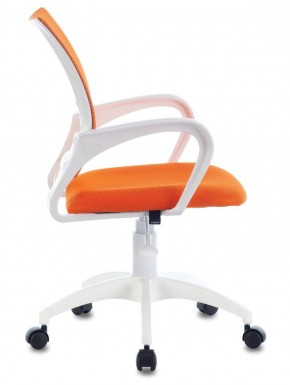 Кресло BRABIX "Fly MG-396W", пластик белый, сетка, оранжевое, 532401, MG-396W_532401 в Урае - uray.ok-mebel.com | фото 3
