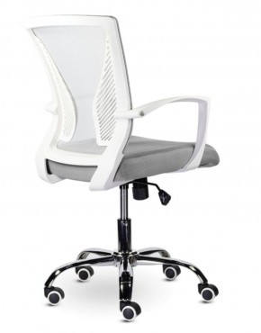Кресло BRABIX "Wings MG-306" (пластик белый, хром, сетка, серое) 532012 в Урае - uray.ok-mebel.com | фото 4