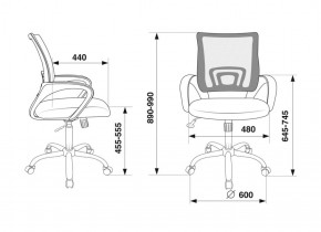 Кресло Бюрократ CH-695N/SL/SD/TW-11 салатовый TW-03A черный TW-11 в Урае - uray.ok-mebel.com | фото 4