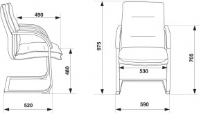 Кресло Бюрократ T-9927SL-LOW-V/BLACK в Урае - uray.ok-mebel.com | фото 4