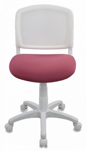 Кресло детское Бюрократ CH-W296NX/26-31 белый TW-15 розовый 26-31 в Урае - uray.ok-mebel.com | фото 3