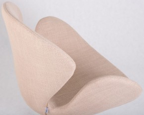Кресло дизайнерское DOBRIN SWAN, бежевая ткань IF1, золотое основание в Урае - uray.ok-mebel.com | фото 5