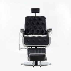 Кресло для барбершопа Barneo 31836E откидная спинка черное в Урае - uray.ok-mebel.com | фото 2