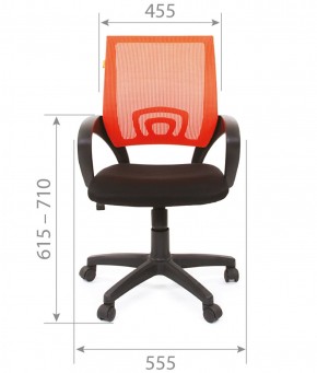 Кресло для оператора CHAIRMAN 696 black (ткань TW-11/сетка TW-01) в Урае - uray.ok-mebel.com | фото 4