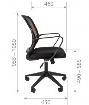 Кресло для оператора CHAIRMAN 698 (ткань/сетка TW - оранжевый) в Урае - uray.ok-mebel.com | фото 3