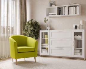 Кресло для отдыха Тунне жёлто-зелёное, ткань рогожка в Урае - uray.ok-mebel.com | фото 3