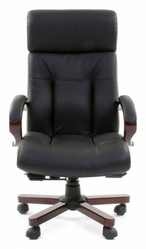 Кресло для руководителя Chairman 421 черный/орех темный, черный в Урае - uray.ok-mebel.com | фото 2