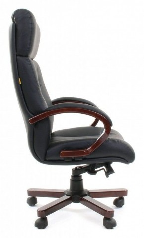 Кресло для руководителя Chairman 421 черный/орех темный, черный в Урае - uray.ok-mebel.com | фото 3
