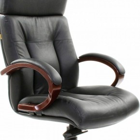 Кресло для руководителя Chairman 421 черный/орех темный, черный в Урае - uray.ok-mebel.com | фото 6