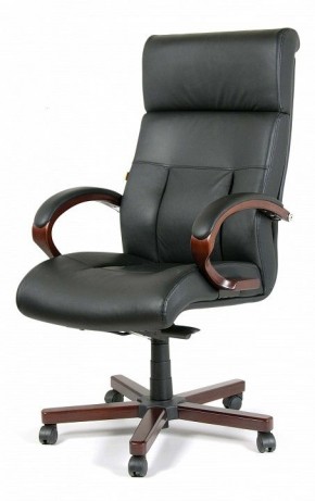 Кресло для руководителя Chairman 421 черный/орех темный, черный в Урае - uray.ok-mebel.com | фото 7