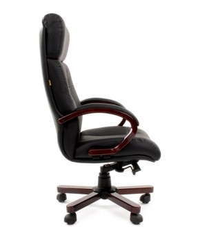 Кресло для руководителя CHAIRMAN  421 (Натуральная кожа) Черное в Урае - uray.ok-mebel.com | фото 3