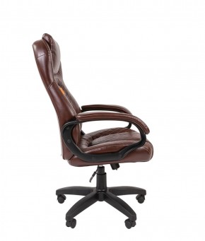 Кресло для руководителя  CHAIRMAN 432 (Экокожа коричневая) в Урае - uray.ok-mebel.com | фото 3