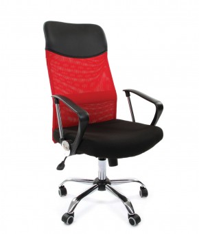 Кресло для руководителя CHAIRMAN 610 N (15-21 черный/сетка красный) в Урае - uray.ok-mebel.com | фото