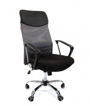 Кресло для руководителя CHAIRMAN 610 N(15-21 черный/сетка серый) в Урае - uray.ok-mebel.com | фото 1