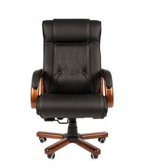 Кресло для руководителя CHAIRMAN  653 (Кожа) Черное в Урае - uray.ok-mebel.com | фото 2