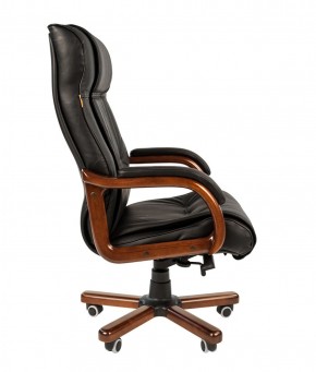 Кресло для руководителя CHAIRMAN  653 (Кожа) Черное в Урае - uray.ok-mebel.com | фото 3