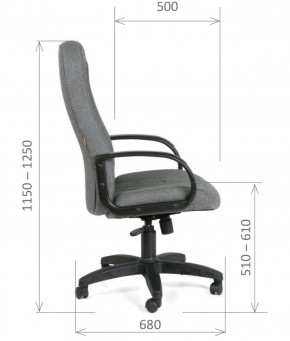 Кресло для руководителя  CHAIRMAN 685 СТ (ткань стандарт 10-356 черная) в Урае - uray.ok-mebel.com | фото 6